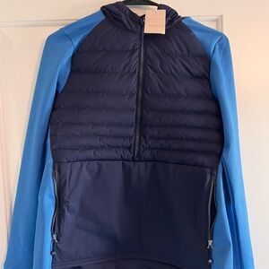NWT Women’s Peter Millar Blue and Navy Hooded Jacket